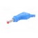 Plug | 4mm banana | 32A | blue | 2.5mm2 | Mounting: on cable image 2