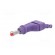 Plug | 4mm banana | 32A | 600V | violet | 2.5mm2 | on cable image 2
