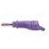 Plug | 4mm banana | 32A | 600V | violet | 2.5mm2 | on cable image 3