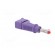 Plug | 4mm banana | 32A | 600V | violet | 2.5mm2 | on cable image 8