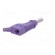 Plug | 4mm banana | 32A | 600V | violet | 2.5mm2 | on cable image 6