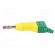 Plug | 4mm banana | 32A | yellow-green | 2.5mm2 | Mounting: on cable фото 3