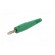 Plug | 4mm banana | 32A | 60V | green | non-insulated | 2.5mm2 | screw image 2