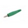 Plug | 4mm banana | 32A | 60V | green | non-insulated | 2.5mm2 image 2