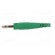 Plug | 4mm banana | 32A | 60V | green | non-insulated | 2.5mm2 | screw image 3