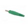 Plug | 4mm banana | 32A | 60V | green | non-insulated | 2.5mm2 | screw image 4