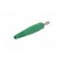 Plug | 4mm banana | 32A | 60V | green | non-insulated | 2.5mm2 | screw image 6