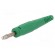 Plug | 4mm banana | 32A | 60V | green | non-insulated | 2.5mm2 image 1