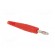 Plug | 4mm banana | 32A | 60V | red | non-insulated | 2.5mm2 | screw image 8