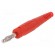 Plug | 4mm banana | 32A | 60V | red | non-insulated | 2.5mm2 image 1