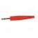 Plug | 4mm banana | 32A | 60V | red | non-insulated | 2.5mm2 | screw image 3