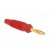 Plug | 4mm banana | 32A | 60VDC | red | non-insulated | for cable | 3mΩ paveikslėlis 8