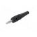 Plug | 4mm banana | 32A | black | 2.5mm2 | nickel plated | soldered | 69mm image 2