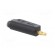 Plug | 4mm banana | 32A | black | gold-plated | on cable фото 8