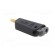 Plug | 4mm banana | 32A | black | gold-plated | on cable фото 4