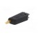 Plug | 4mm banana | 32A | black | gold-plated | on cable image 2