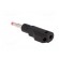 Plug | 4mm banana | 32A | black | insulated,with 4mm axial socket image 4