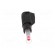 Plug | 4mm banana | 32A | black | insulated,with 4mm axial socket image 9