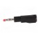 Plug | 4mm banana | 32A | black | insulated,with 4mm axial socket image 3