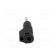 Plug | 4mm banana | 32A | black | insulated,with 4mm axial socket image 5