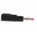 Plug | 4mm banana | 32A | black | insulated,with 4mm axial socket image 7