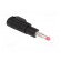 Plug | 4mm banana | 32A | black | insulated,with 4mm axial socket image 8