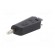 Plug | 4mm banana | 32A | black | nickel plated | on cable image 2