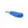 Plug | 4mm banana | 32A | blue | insulated,with 4mm axial socket image 4