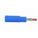Plug | 4mm banana | 32A | blue | insulated,with 4mm axial socket image 7