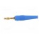 Plug | 4mm banana | 32A | blue | non-insulated | 2.5mm2 | gold-plated image 3