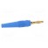 Plug | 4mm banana | 32A | blue | 2.5mm2 | Plating: gold-plated | 69mm фото 7