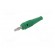 Plug | 4mm banana | 32A | green | 2.5mm2 | nickel plated | soldered | 69mm image 2