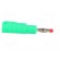 Plug | 4mm banana | 32A | green | insulated,with 4mm axial socket image 7