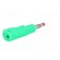 Plug | 4mm banana | 32A | green | insulated,with 4mm axial socket image 6