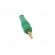 Plug | 4mm banana | 32A | green | 2.5mm2 | Plating: gold-plated | 69mm paveikslėlis 9