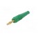 Plug | 4mm banana | 32A | green | non-insulated | 2.5mm2 | gold-plated image 2