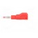 Plug | 4mm banana | 32A | red | insulated,with 4mm axial socket | 56mm image 3