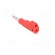 Plug | 4mm banana | 32A | red | insulated,with 4mm axial socket | 56mm image 4