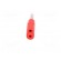 Plug | 4mm banana | 32A | red | insulated,with 4mm axial socket | 56mm image 5