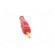 Plug | 4mm banana | 32A | red | 2.5mm2 | Plating: gold-plated | 69mm paveikslėlis 9
