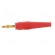 Plug | 4mm banana | 32A | red | 2.5mm2 | Plating: gold-plated | 69mm paveikslėlis 3