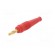 Plug | 4mm banana | 32A | red | 2.5mm2 | Plating: gold-plated | 69mm image 2
