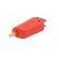 Plug | 4mm banana | 32A | red | non-insulated,with 4mm axial socket фото 2