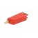 Plug | 4mm banana | 32A | red | non-insulated,with 4mm axial socket image 2