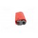 Plug | 4mm banana | 32A | red | non-insulated,with 4mm axial socket image 5
