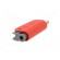 Plug | 4mm banana | 32A | red | non-insulated,with 4mm axial socket фото 6