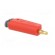 Plug | 4mm banana | 32A | red | non-insulated,with 4mm axial socket фото 8