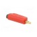 Plug | 4mm banana | 32A | red | non-insulated,with 4mm axial socket image 8