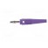 Plug | 4mm banana | 32A | violet | 2.5mm2 | nickel plated | soldered image 3