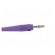 Plug | 4mm banana | 32A | violet | 2.5mm2 | Plating: nickel plated | 69mm фото 7